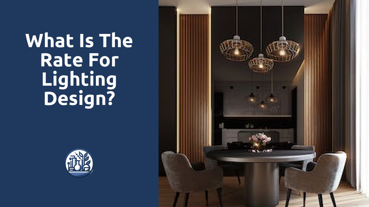 What is the rate for lighting design?